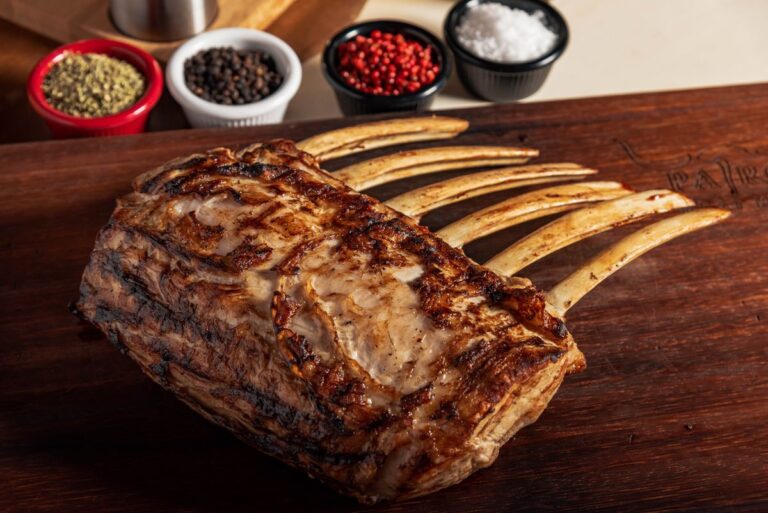 Herb-crusted rack of lamb