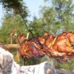 Golden roast chicken
