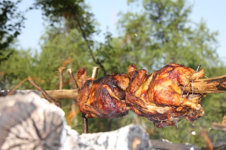 Golden roast chicken