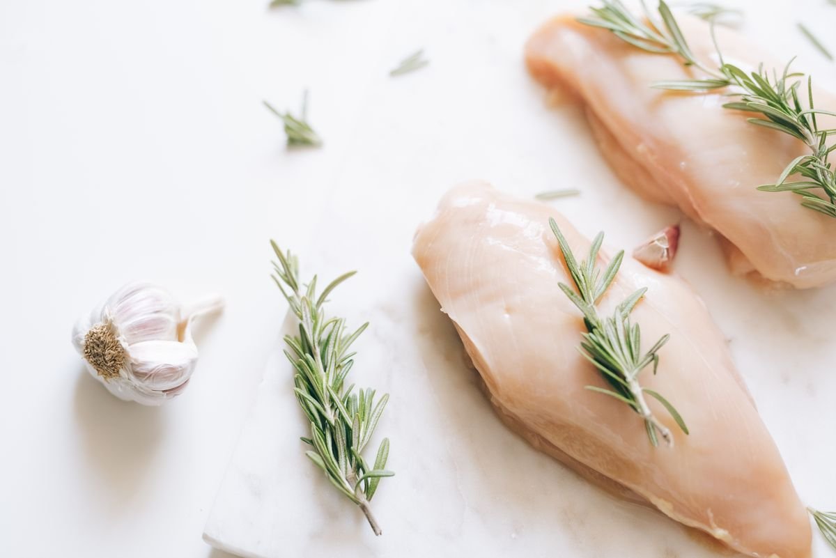 Sliced sous vide chicken breast showing a juicy interior